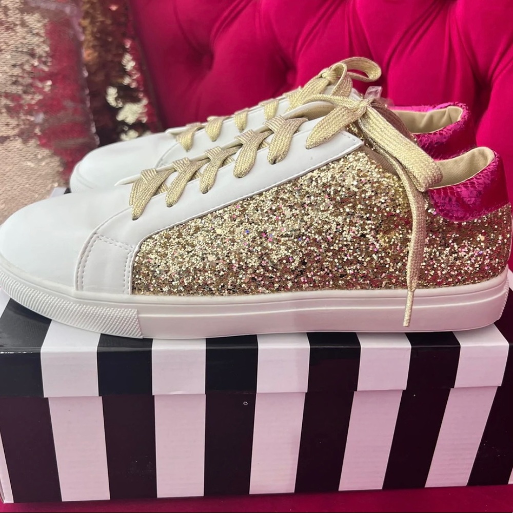 Sequin sneakers
